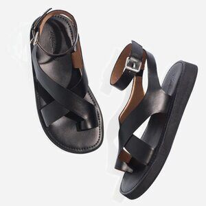 Madewell Natasha flatform sandals 8.5 in black